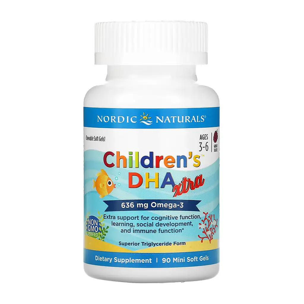 Омега-3 рыбий жир Nordic Naturals Children's DHA Xtra для сердца, мозга и зрения 90 mini softgels - фото 3