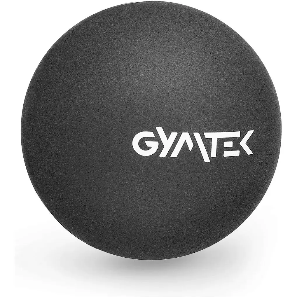 Масажний м'яч Gymtek 63 мм силіконовий чорний - фото 2