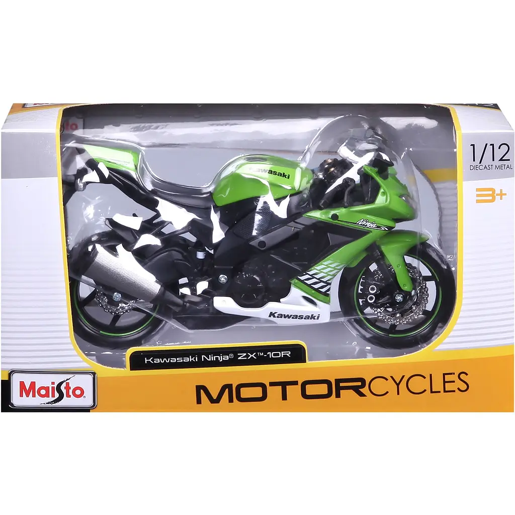 Мотоцикл іграшковий Maisto Kawasaki Ninja ZX-10R в масштабі 1:12 (31101-10011) - фото 11