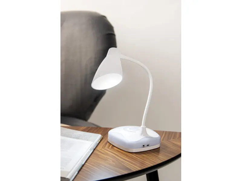 Настільна лампа ACTIVEJET LED CLASSIC PLUS 7W 250Lm 6000K USB 5V 1000mAh white (5901443120711) - фото 3