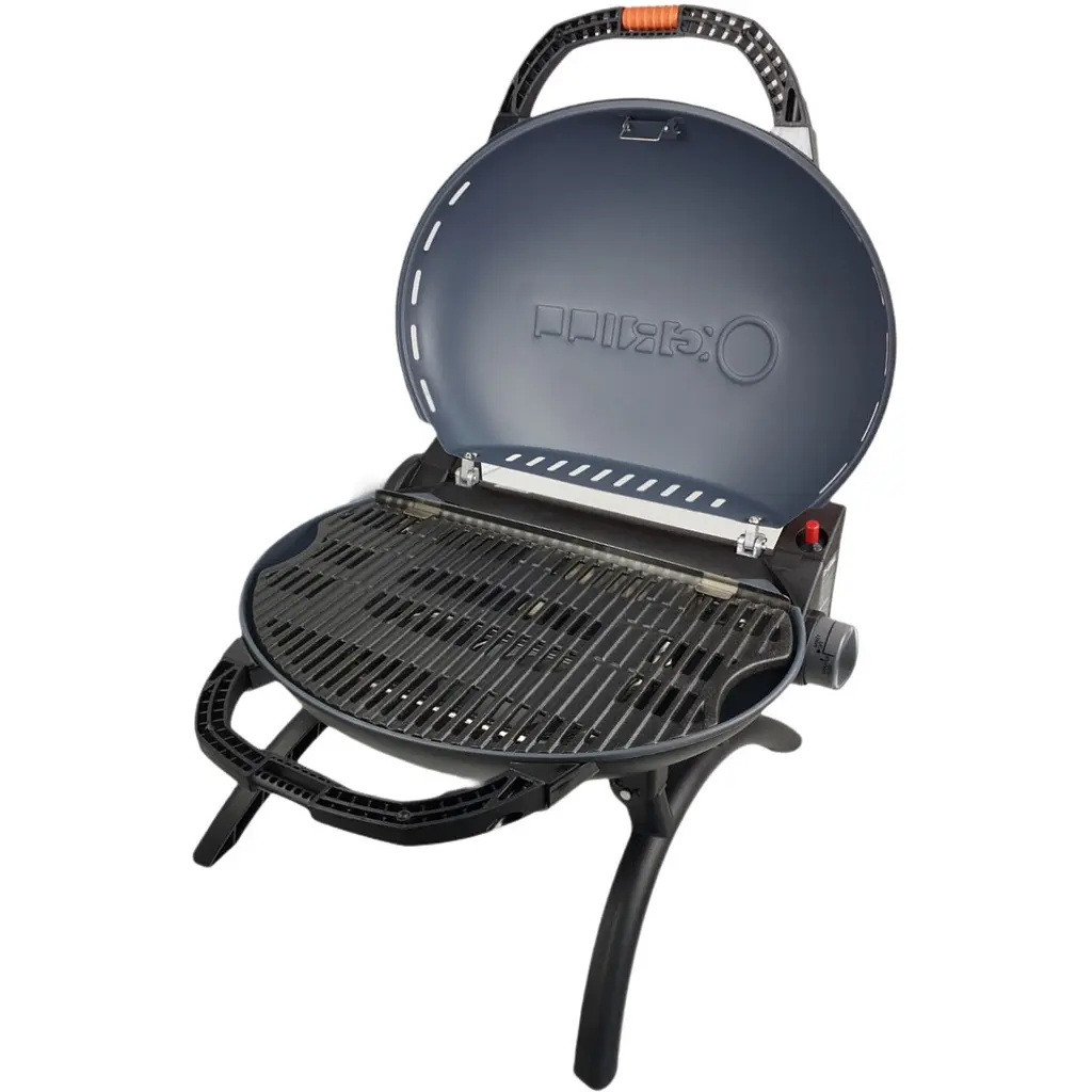 Портативний газовий гриль O-Grill 600T переносний, срібло + шланг у подарунок! - фото 5