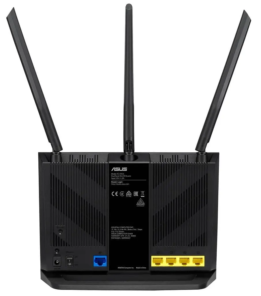 Роутер ASUS 4G 4G-AX56 AX1800 Black 802.11ax (90IG06G0-MO3110) - фото 11