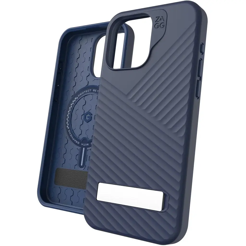 Протиударний чохол із підставкою Gear4 Denali MagSafe для iPhone 15 Pro Zagg (6.1") Navy - фото 4