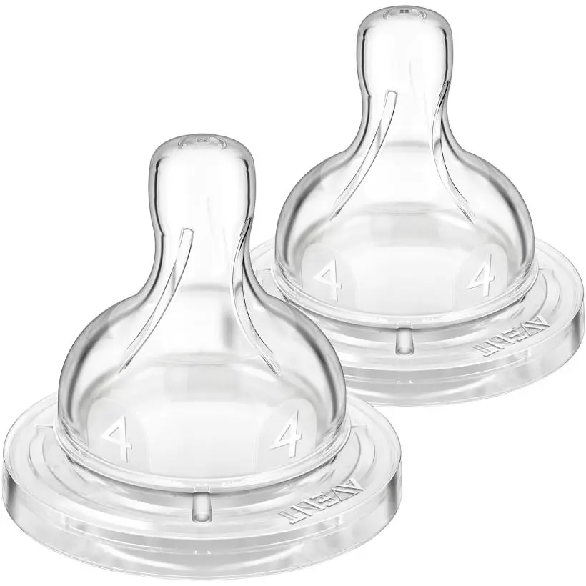 Уцінка. Соска силіконова Philips AVENT Анти-Колік, швидкий потік, від 6 міс., 2 шт. (SCY764/02)