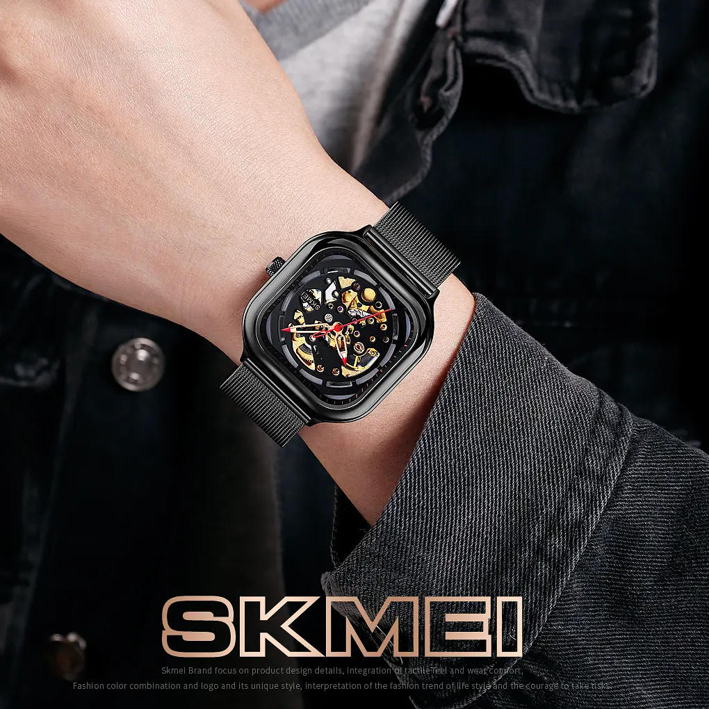 Чоловічий наручний годинник 9184BK Black Skmei acs0029878 - фото 3