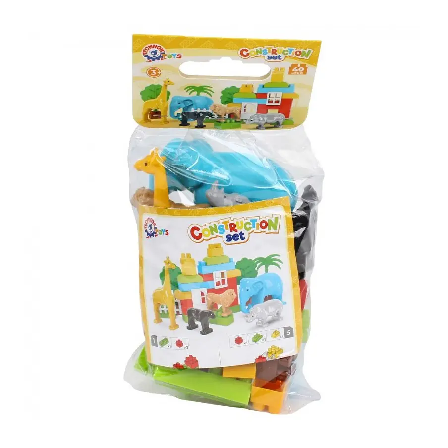 Ігровий набір конструктор Дикі тварини Африки ТехноК 0334TXK 40 деталей - фото 2