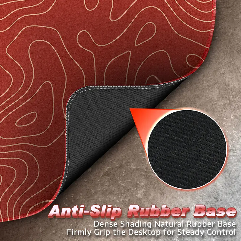 Игровой коврик Attack Shark CM02 / 40*45 см / Red Lines - фото 5