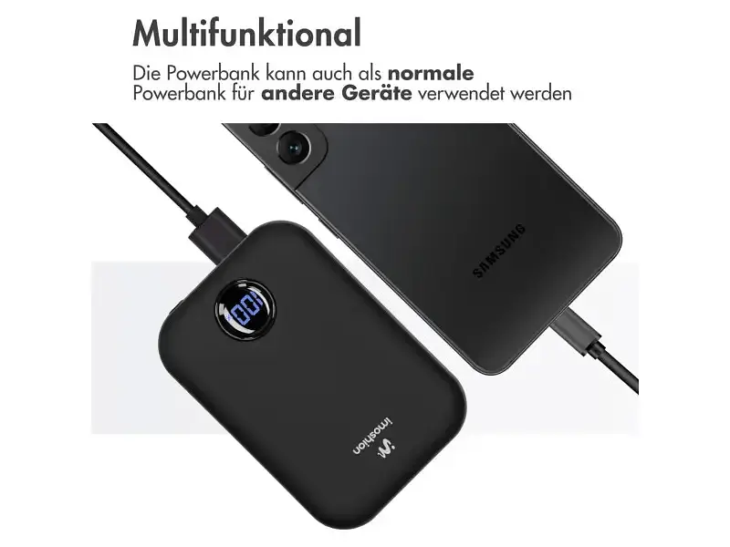 Зовнішній акумулятор (Power Bank) Imoshion MagSafe 10000mAh Black (8720922101075) - фото 4