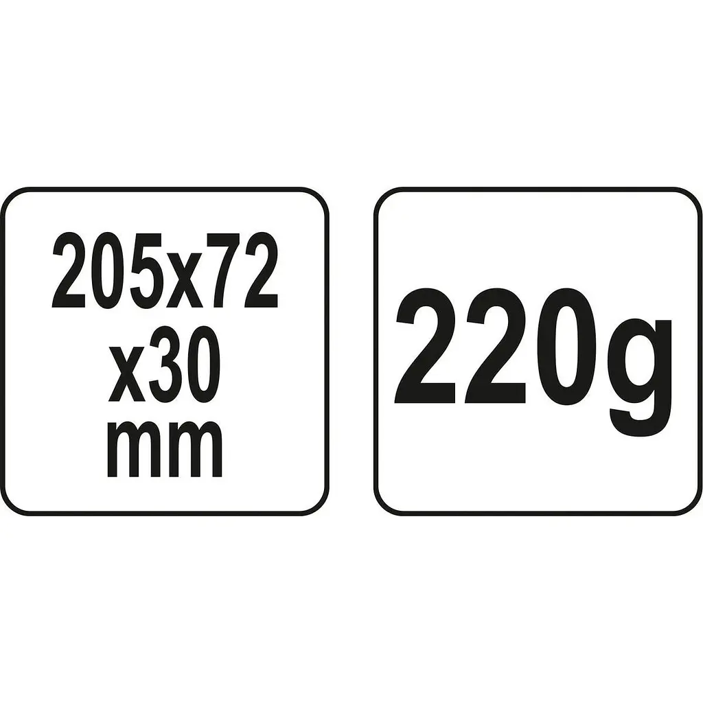 Клин пластиковый Yato 20.5х7.2х3 см (YT-79882) - фото 4