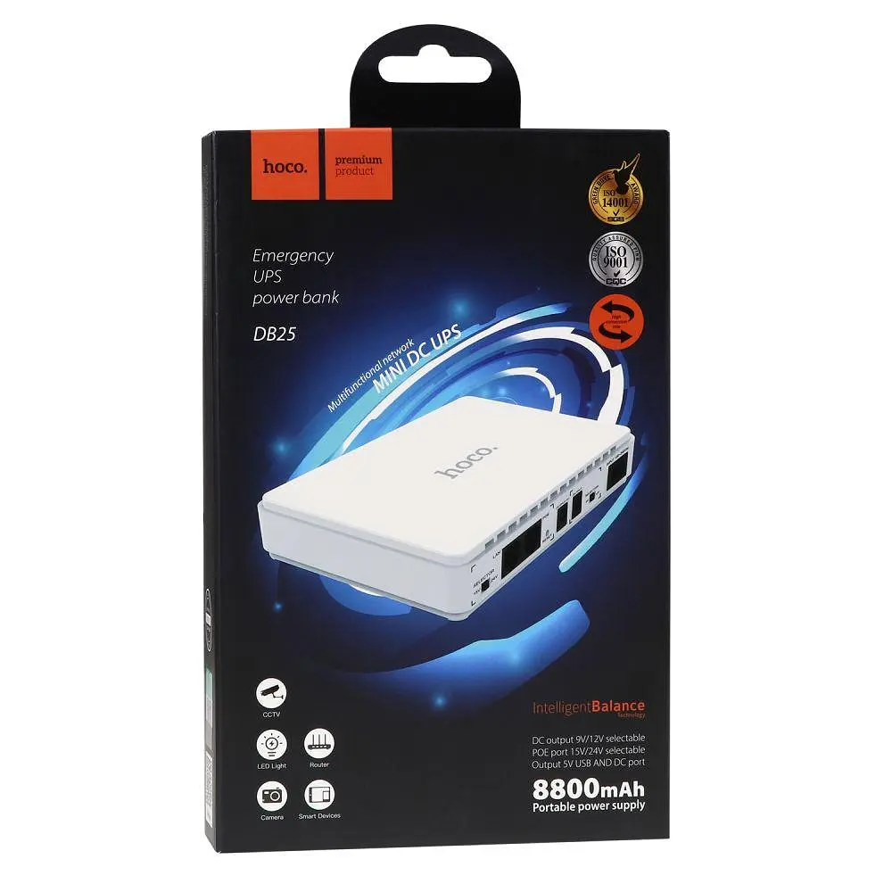 Источник бесперебойного питания Hoco DB25 UPS для сетевого оборудования - фото 3