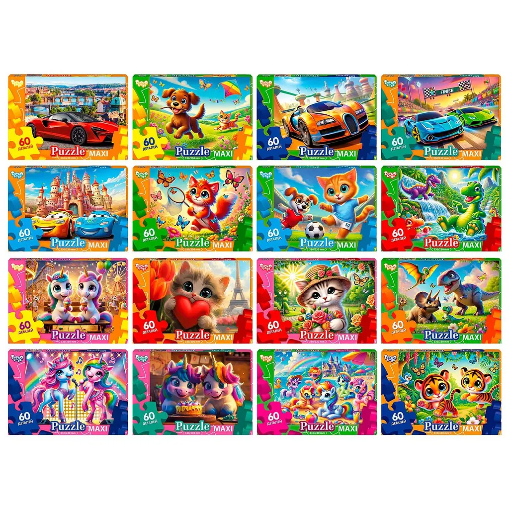 Пазли Danko Toys, 60 елементів, Mx60-11 (В асортименті) - фото 10