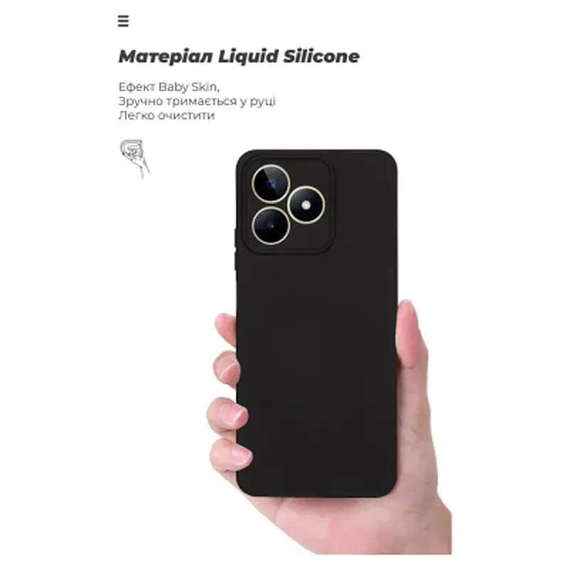 Чохол до мобільного телефона Armorstandart ICON Case Realme C51/C53 NFC Camera cover Black (ARM71022) - фото 7