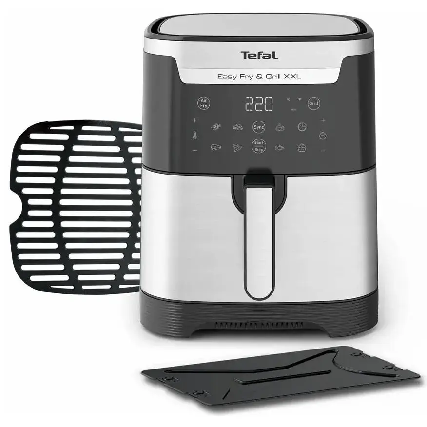 Tefal Мультипіч EasyFry&Grill XXL, 1830Вт, чаша-6.5л, сенсорне керув., 8 програм, пластик, черно-сірий - фото 5