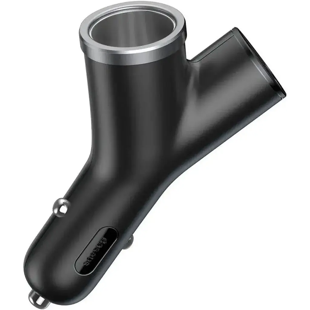 Автомобільний зарядний пристрій Baseus Y Type Car Charger Black (CCALL-YX01) [169696] - фото 4