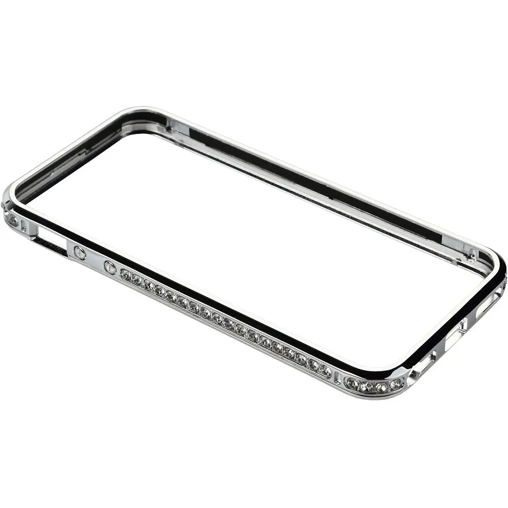 Бампер Shengo SG03 Metal Bumper iPhone 5 Silver - фото 3
