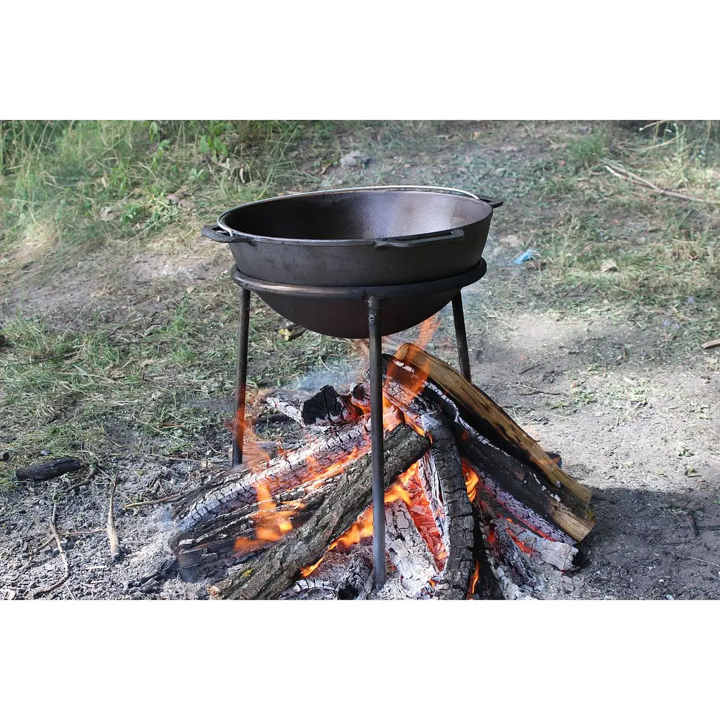 Котел чавунний Brizoll, з кришкою сковородою-гриль, 10 л (KA10-3) - фото 9