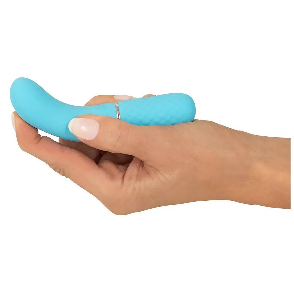 Вібратор Cuties Mini 11.8 см блакитний - фото 6