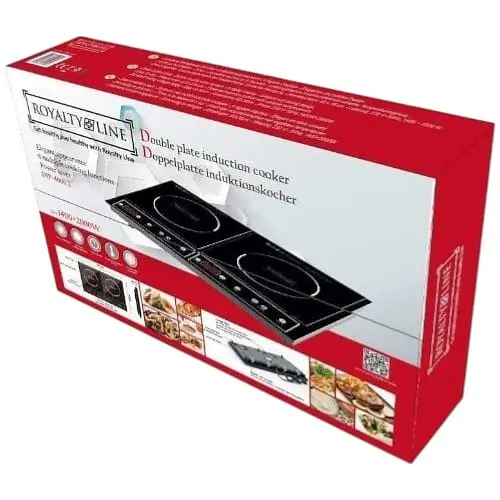 Плита двокомфоркова електрична кухонна Royalty Line DIP-4000.2 індукційна настільна 3400 W - фото 3