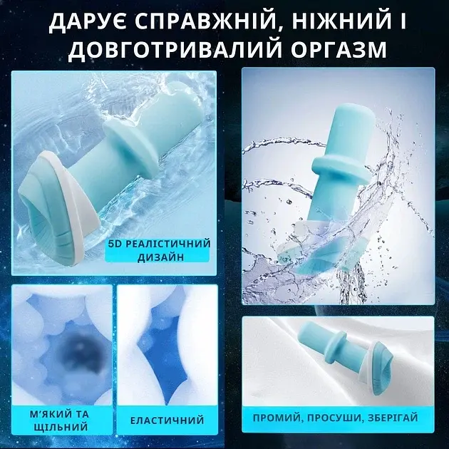 Мастурбатор чоловічий I’MCUM PulseMaster X з підігрівом та вібрацією (7970379617741) - фото 6