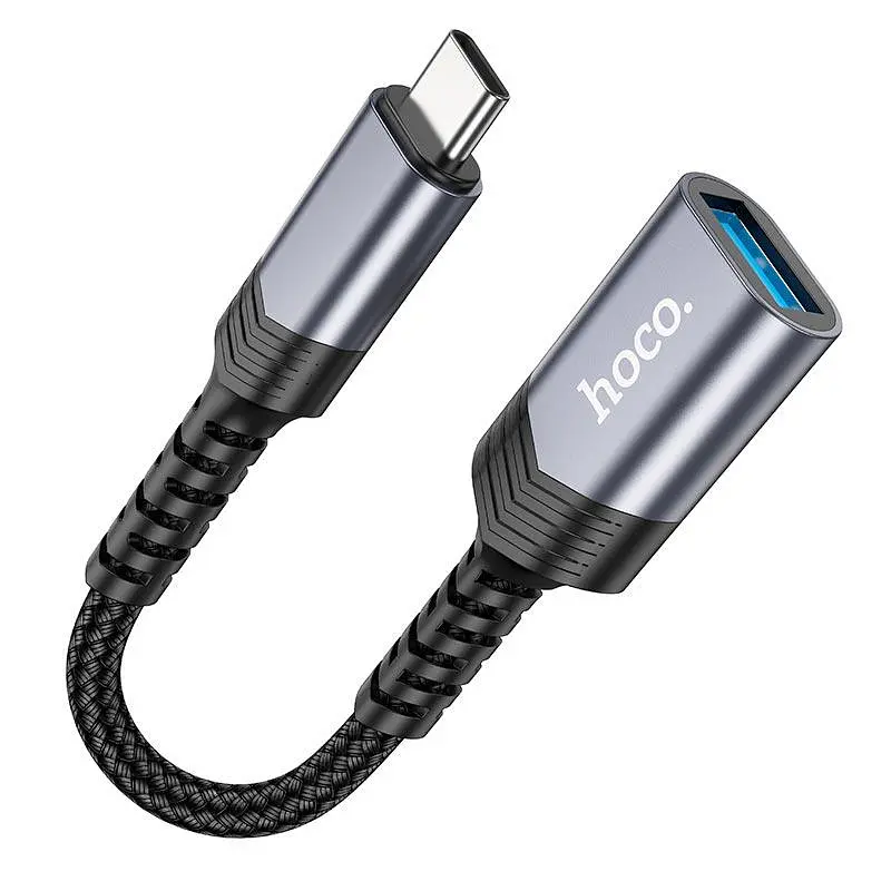 Переходник Hoco Type-C male to USB female 3.0 converter UA24 - фото 2