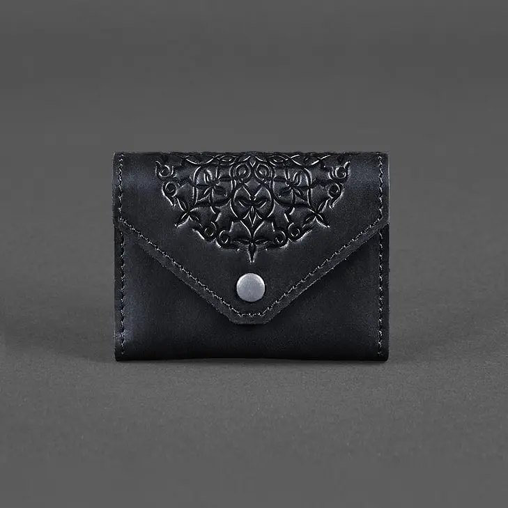 Шкіряний кард-кейс 3.0 синій з мандалою - фото 6