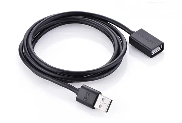 Кабель Ugreen US103 USB 2.0 A Male to A Female Cable 5 м чорний (10318) - фото 3