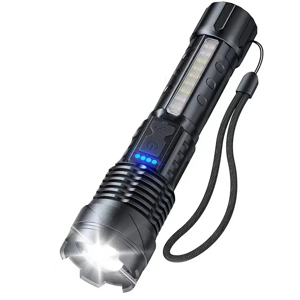 Перезаряджуваний ліхтар високої потужності Solve LED 800 люменів акумулятор з Type-C USB KT6008005