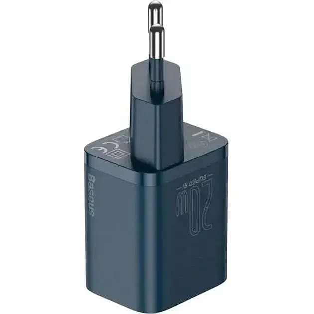 Зарядний пристрій Baseus Super Si Quick Charger Type-C 20W Blue (CCSUP-B03) - фото 2