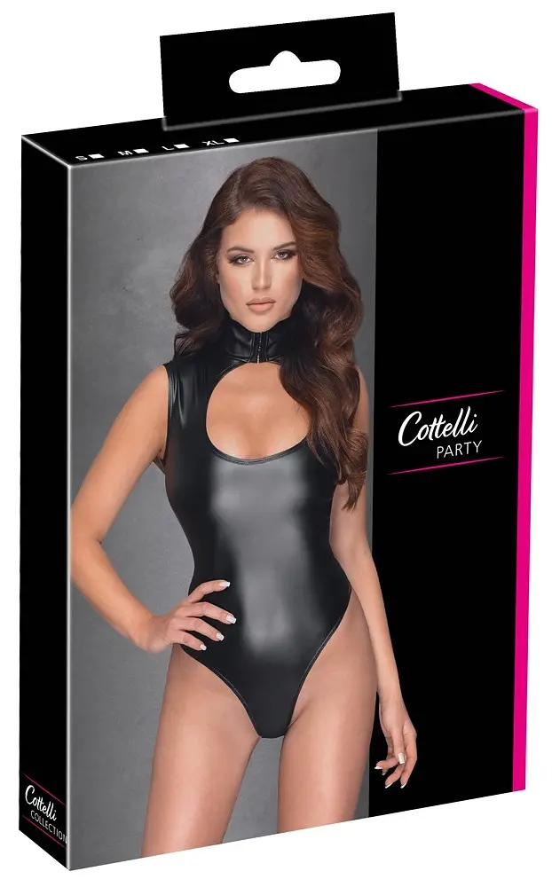 Сексуальне боді Cottelli Collection Party Body Cut-Out XL чорний - фото 5