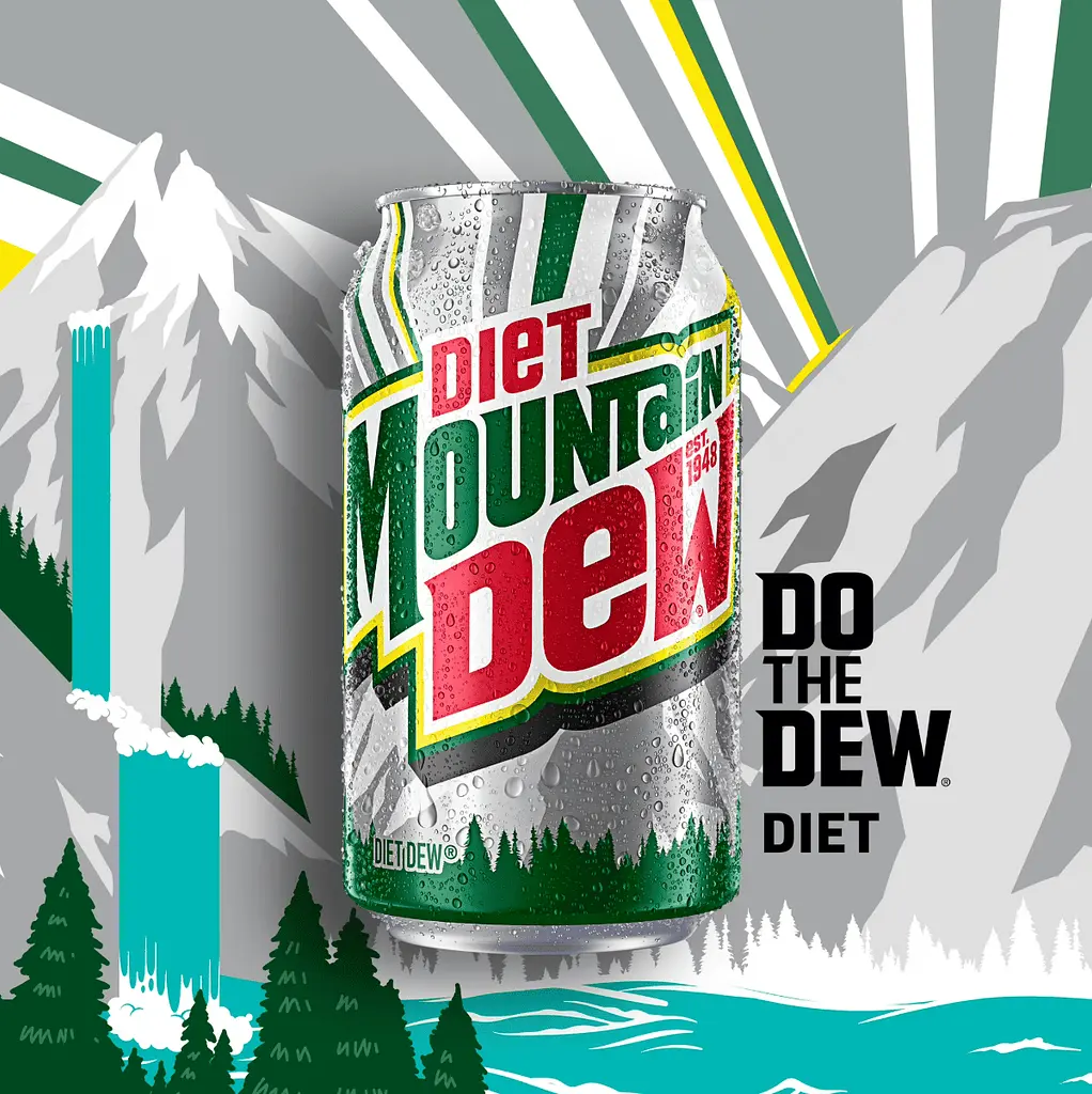 Газований напій Diet Mountain Dew Citrus Soda Pop 355 мл - фото 2