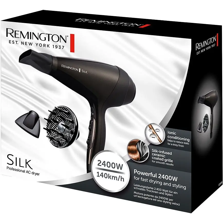 Фен Remington Silk 2400 Вт коричневий (AC9095) - фото 2