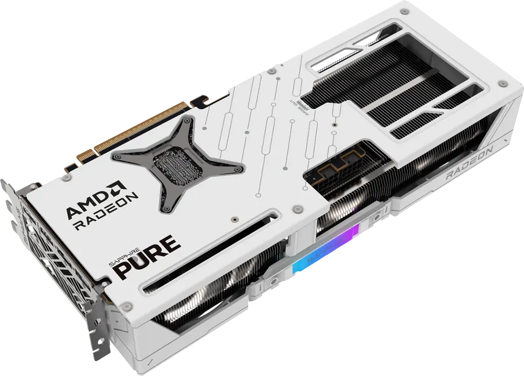 Відеокарта AMD Radeon RX 9070 16GB Sapphire PURE GAMING OC White (11349-02-20G) - фото 3