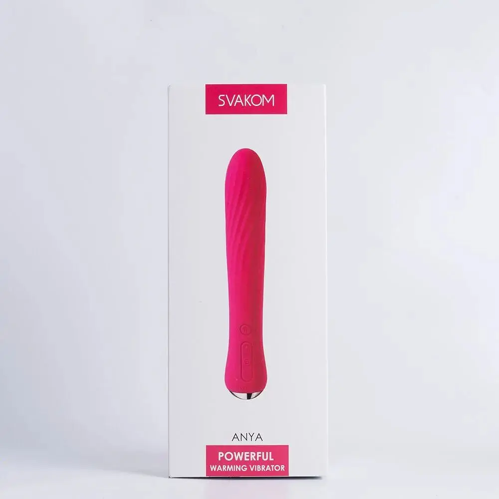 Вибратор с подогревом Svakom Anya Plum Red - фото 7