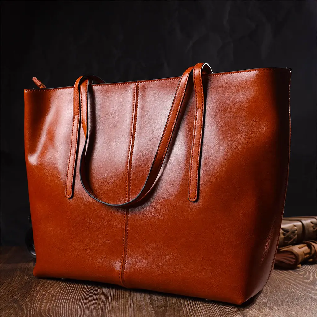 Жіноча шкіряна сумка Vintage 36х30х12 см sum0022696 - фото 7
