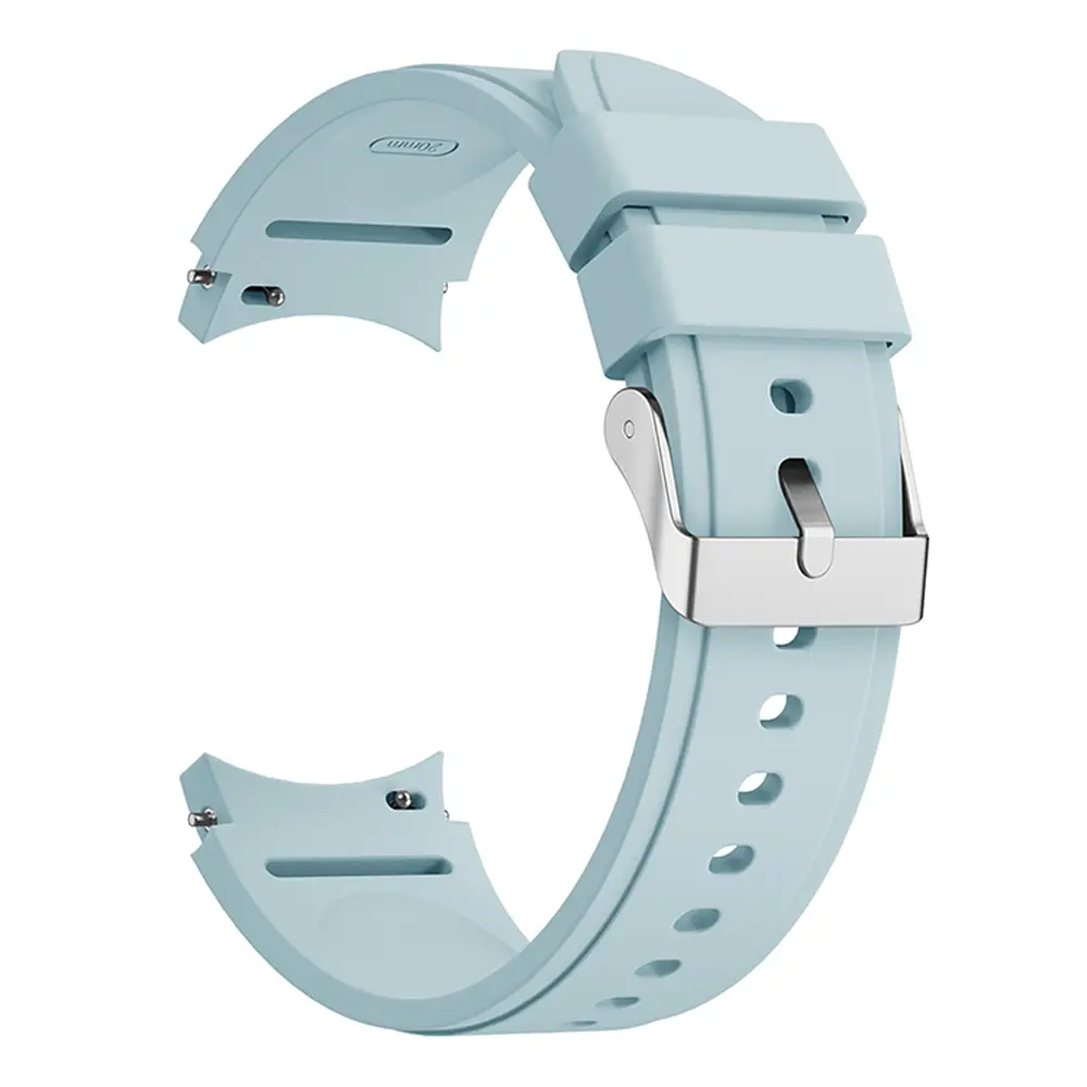 Ремінець для Samsung Galaxy Watch 6 40mm 6 44mm - блакитний ширина кріплення 20мм силікон Watchbands Galaxy Classic (W42-8WB99379739) - фото 2