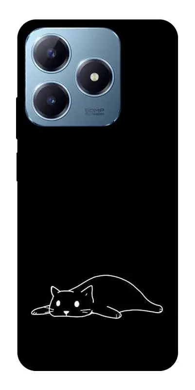 TPU чохол Demsky Lazy cat для Realme C63 4G