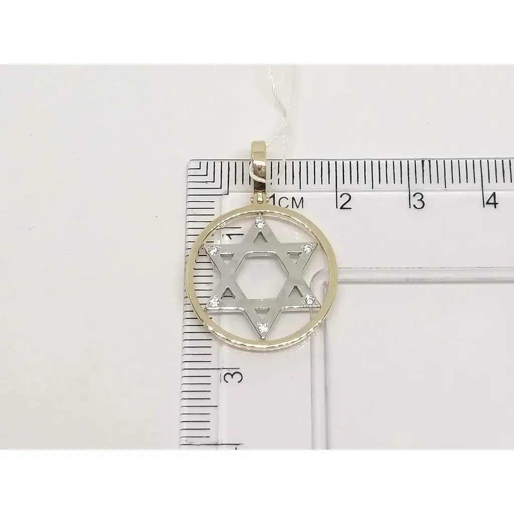 Золота підвіска Імперія золота Зірка Давида з фіанітами. ПВ723КІ - фото 4