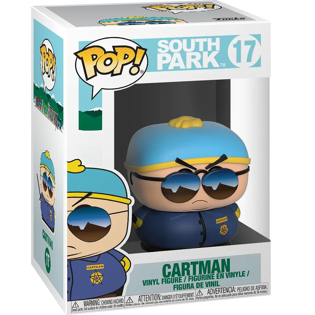 Фігурка Funko Pop Південний Парк Ерік Картман South Park Cartman Police 10 см FP SP CP 17 - фото 3