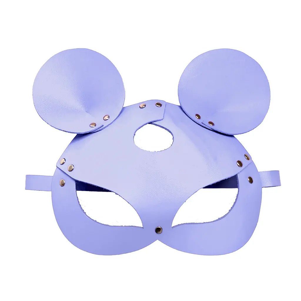 Шкіряна маска мишки Art of Sex - Mouse Mask, колір Лавандовий - фото 3