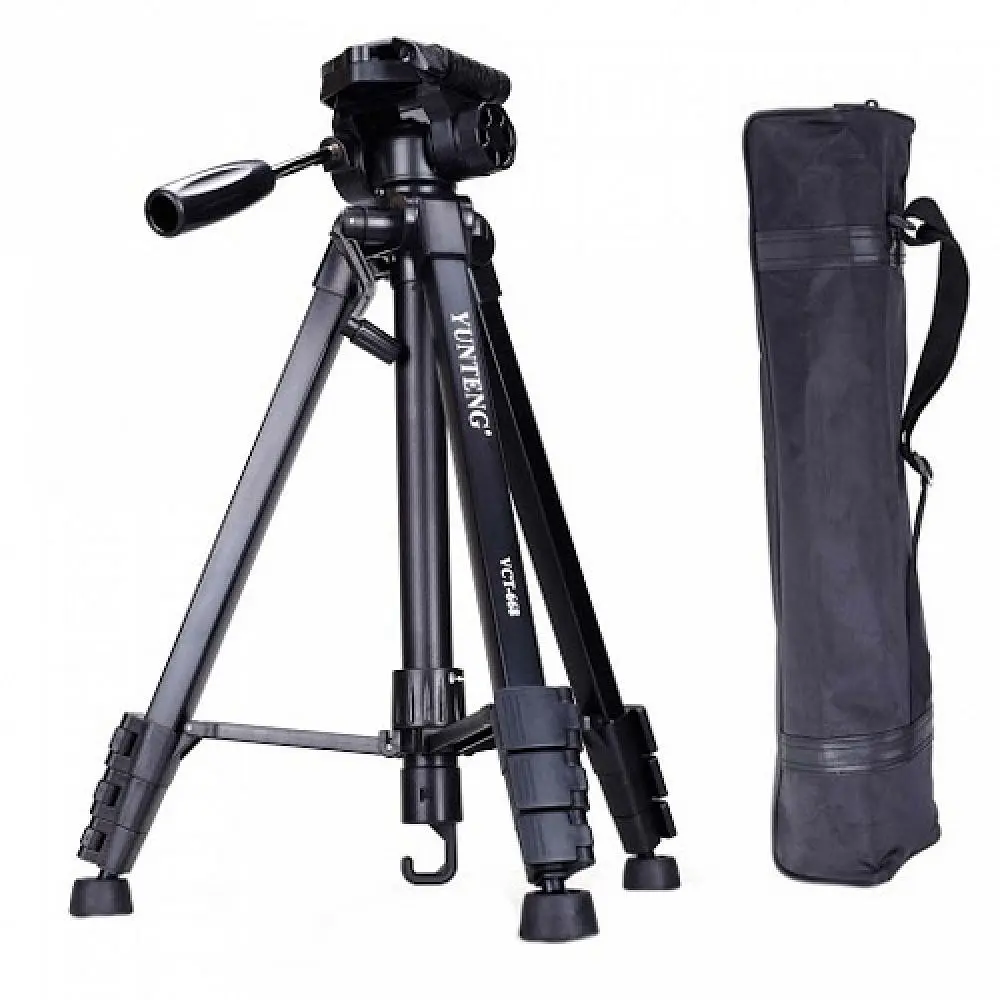 Штатив Yunteng VCT-668 Bag 3D 1/4" 45-150 см Black (33687_3248056) - фото 3