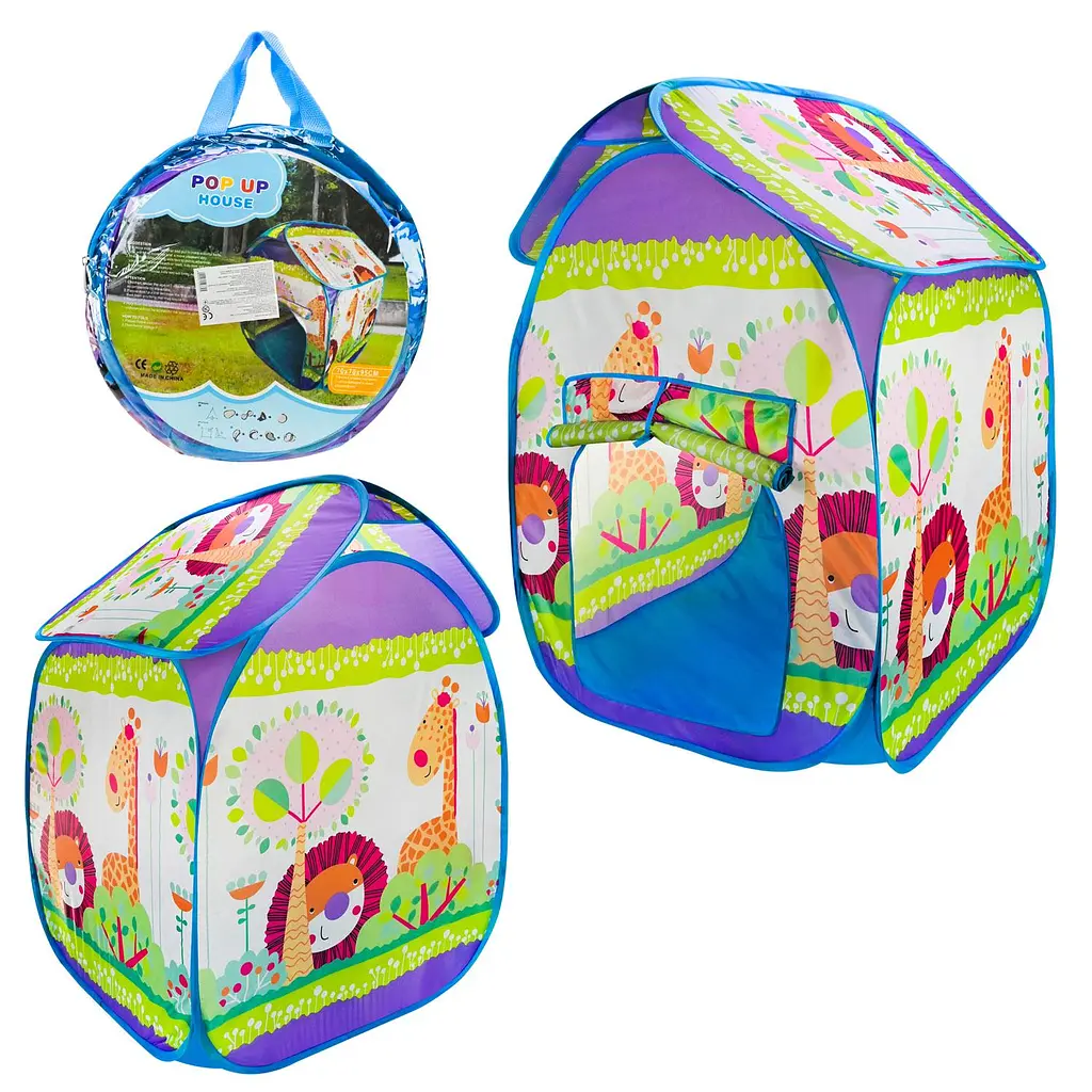 Ігровий намет-будиночок Pop-Up Зоопарк 66х66х95 см (CE150442)