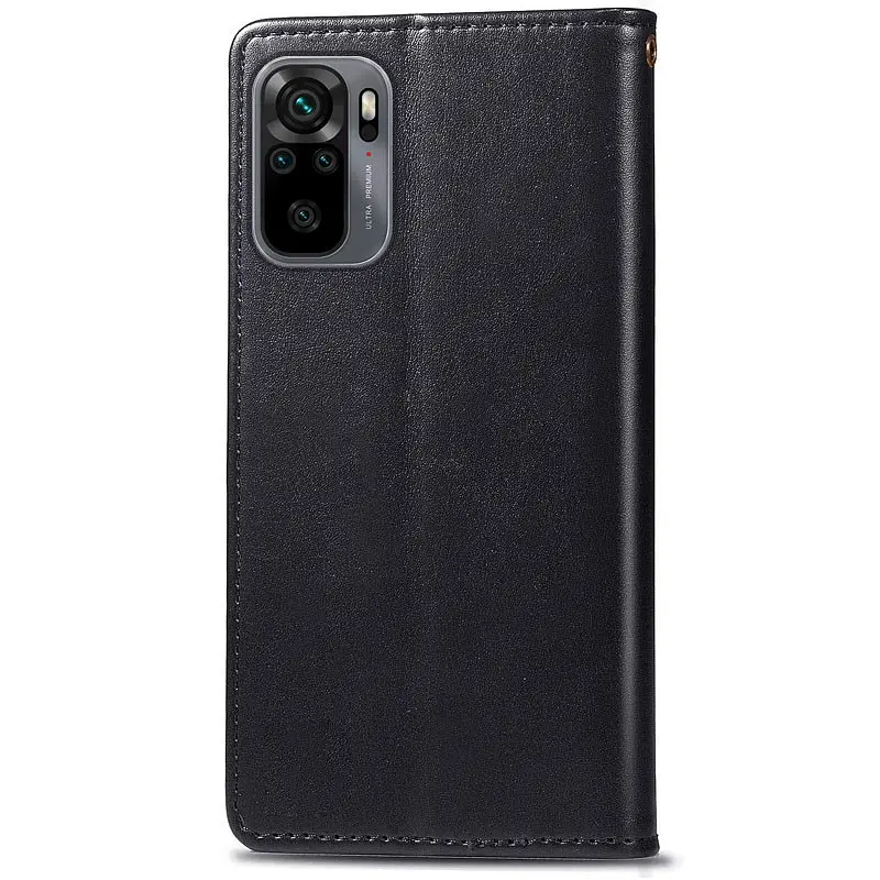 Кожаный чехол-книжка GETMAN Gallant (PU) для Xiaomi Redmi Note 10 / Note 10s Черный - фото 2