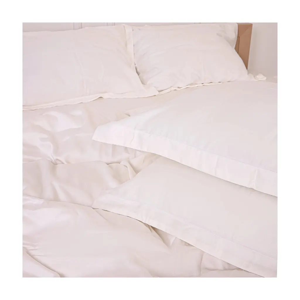 Постільна білизна MirSon Tencel №01 White 143х210 полуторний (2200009368486) - фото 9