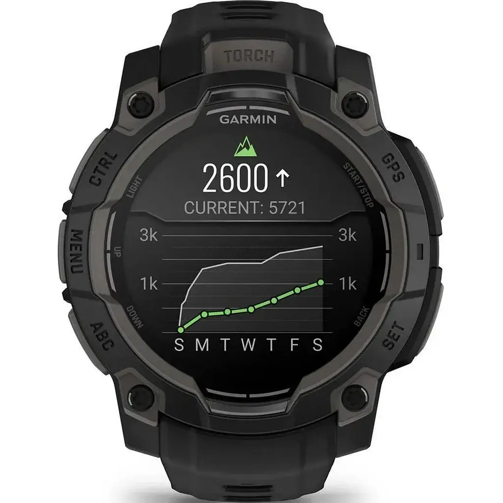 Смарт-годинник Garmin Instinct 3 45mm AMOLED Black with Black Band (010-02936-00) - фото 8
