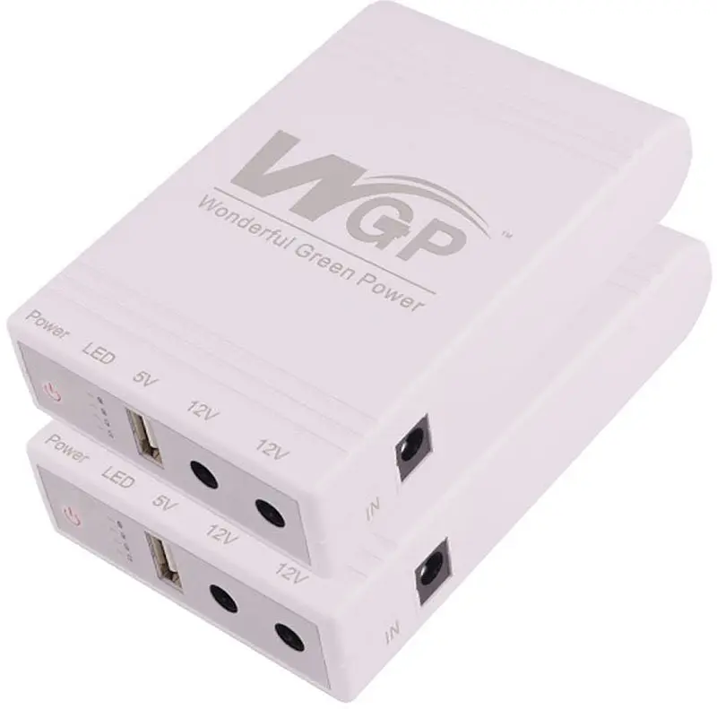 Джерело безперебійного живлення TOTO Mini DC UPS WGP103 5V-12V-12V 32.56 Wh/8800mAh White - фото 8