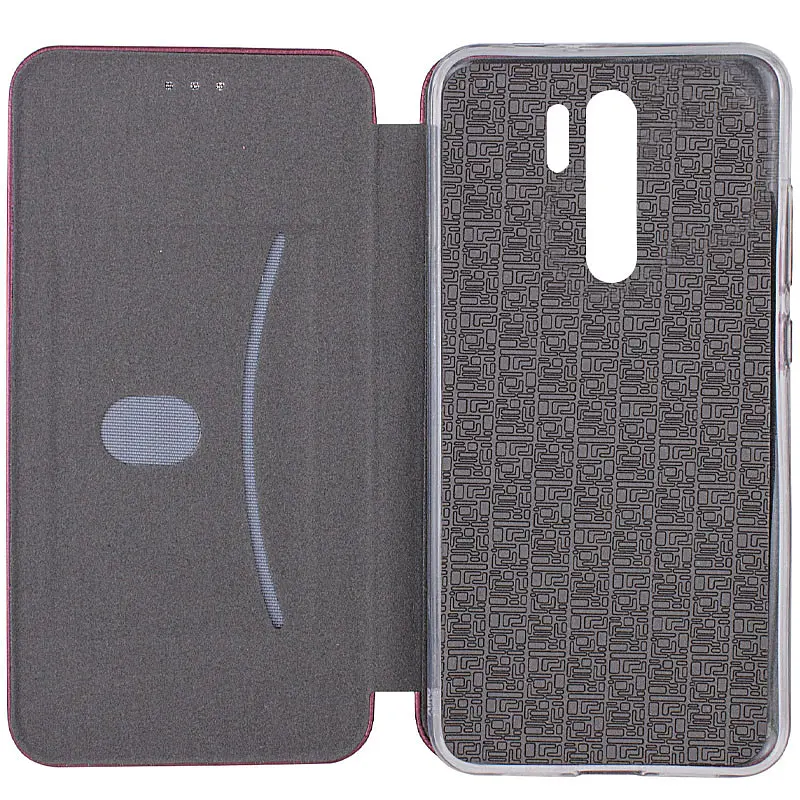 Шкіряний чохол-книжка Classy для Xiaomi Redmi 9 Бордовий - фото 3