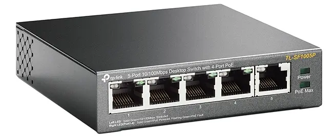 Коммутатор TL-SF1005P 5xFE (4xPoE), 56Вт, Неуправляемый TP-Link teh0018125 - фото 3