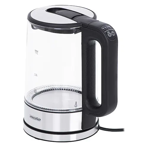 Електрочайник Mesko MS 1301 Black з регулятором темп. - фото 3