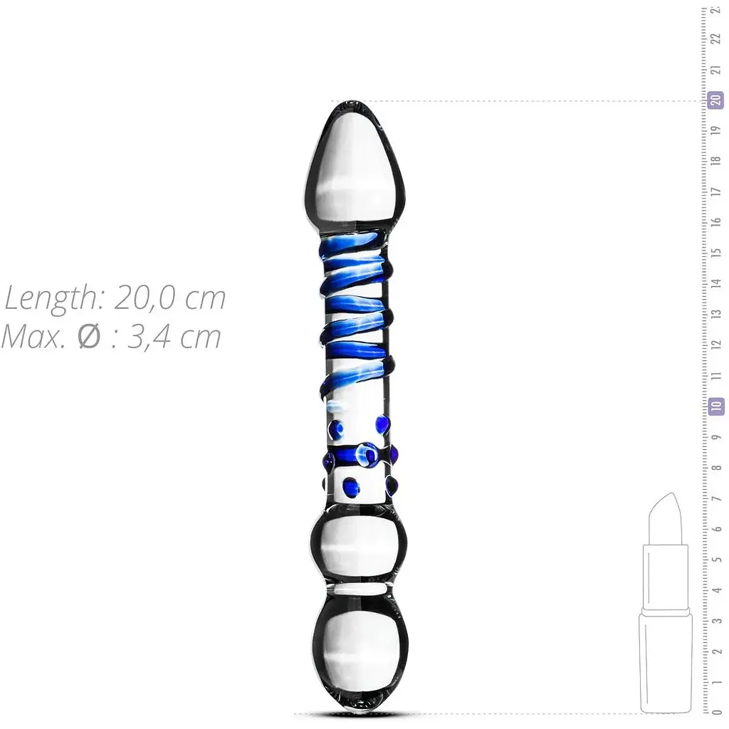 Скляний дилдо Gildo Glass Dildo No. 21 - фото 4