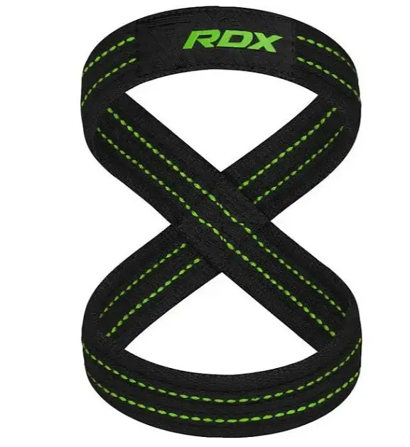 Силові ремені RDX Gym Lifting 8 Figure Straps Army Green M (WAC-W8AGN-M) - фото 2